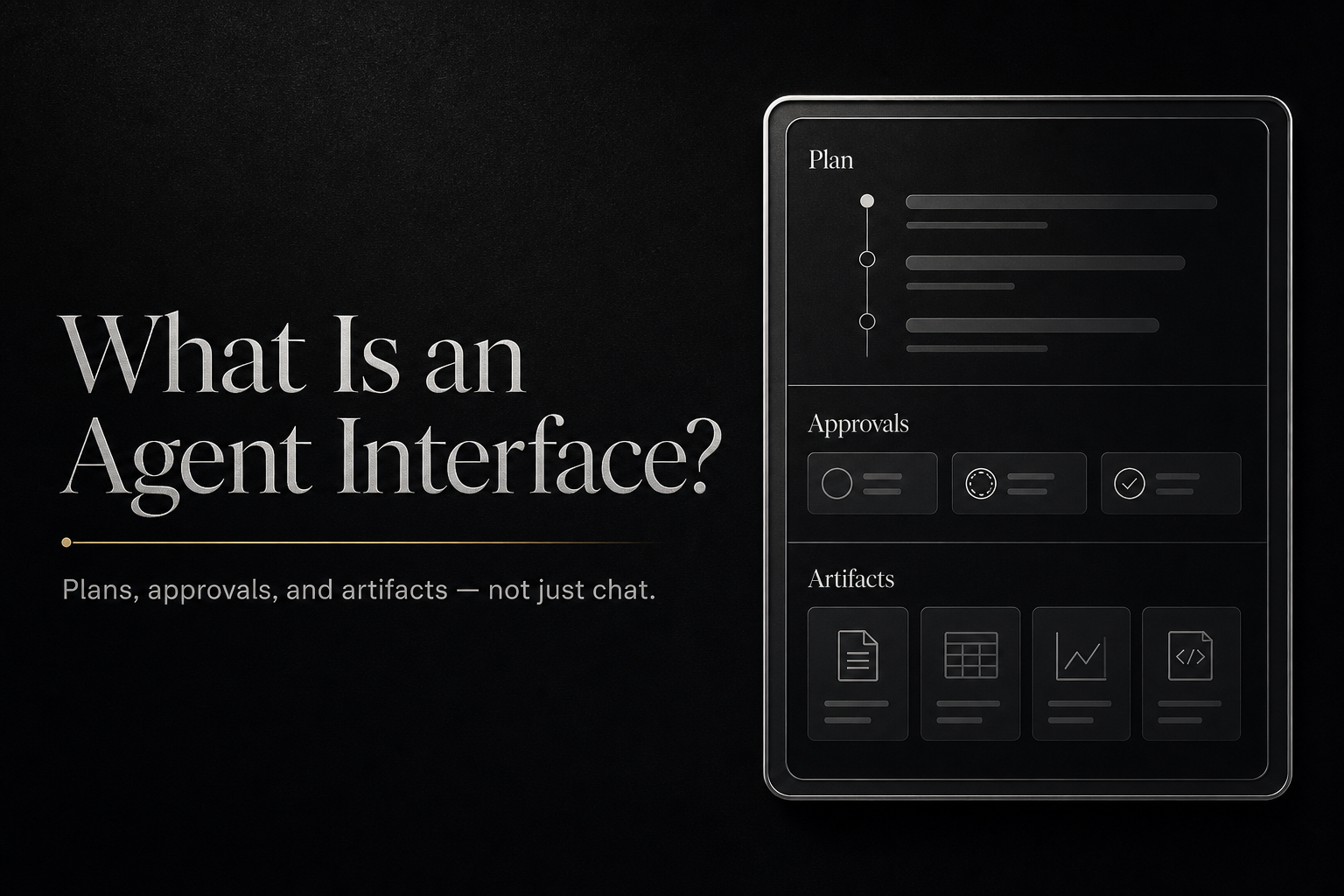What Is an Agent Interface?